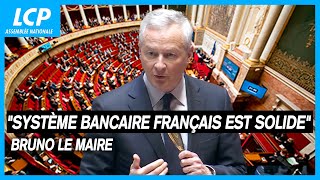 Bruno Le Maire assure que le quotsystème bancaire français est solidequot  14032023 [upl. by Neysa]