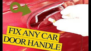 I Fixed Broken Car Door Handle with JB Weld Saved 200300 [upl. by Catt]