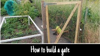 How to build an easy gate for your garden or allotment [upl. by Ros453]