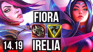 FIORA vs IRELIA TOP  500 games  EUW Master  1419 [upl. by Akcirderf]