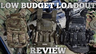 LOW BUDGET LOADOUT REVIEW Plate Carrier Edition [upl. by Lambart738]