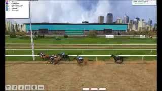 Sha Tin horse race demo virtual racing game [upl. by Anamor]