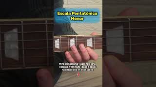 Como tocar la ESCALA PENTATÓNICA MENOR en GUITARRA shorts [upl. by Anaiviv189]