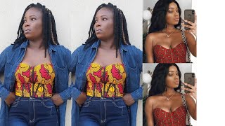 How to cut and sew a corset top tube top diy tutorial [upl. by Evy549]