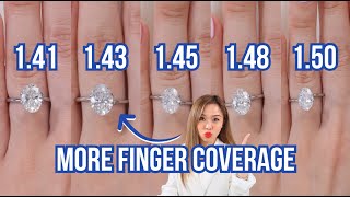 Oval Diamond Engagement Ring Carat and Ratio Comparison Complete Guide [upl. by Immaj313]