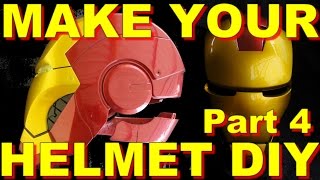 How do you make a Ironman Helmet DIY Papercraft Part 4 [upl. by Morten]