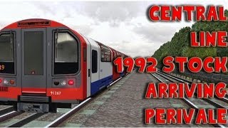 OpenBVE Central Line Arriving Perivale [upl. by Calley]