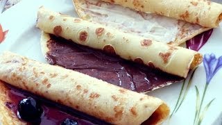 Receta básica de crepes  Cómo hacer crepes [upl. by Notnats654]