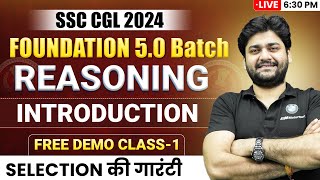 DEMO CLASS 1 REASONING INTRODUCTION CLASS  SSC FOUNDATION 5O  Abhishek Sharma [upl. by Alicia522]