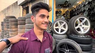 ALLOY WHEELS TYRE AVAILABLE WHOLE SALE PRICE 12to22 INCH CHANDIGARH BURAIL 45youtubeshorts [upl. by Hamehseer]