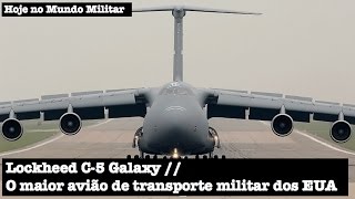 Lockheed C5 Galaxy o maior avião de transporte militar dos EUA [upl. by Lawson]