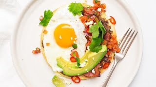 How to make Mexicanstyle breakfast Tostadas [upl. by Prager11]