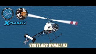 VSKYLABS Dynali H3 Ultralight Helicopter Simulation  XPlane 12 [upl. by Aivirt]