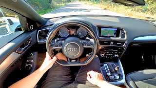 Audi SQ5 I 30 TDI 313HP Tiptronic 2014 POV Test Drive amp Acceleration 0100  4K [upl. by Nomael]