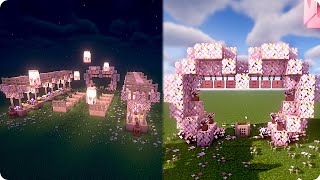 How to build a Cherry Blossoms Outdoor Wedding  Minecraft tutorial [upl. by Chiou]