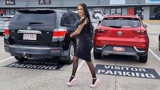 Rose Tries Out Fabulicious SULTRY686 Baby Pink 6 Inch High Heel Shoes With Test Walking [upl. by Margaret]