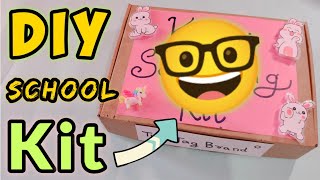 DIY Schooling Kit 🤓🎒 Homemade School Supplies kit Diy School Craft Paper craft ideas school craft [upl. by Joli]