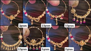 latest gold bridal nose ring designs 2024 with pricegold big nathiyagold nath nosering naat [upl. by Dietsche]