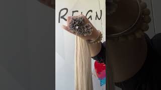 V Tip Hair Silver keratin Extensions [upl. by Soraya]