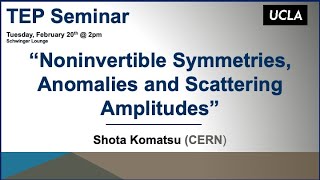 Shota Komatsu CERN quotNoninvertible Symmetries Anomalies and Scattering Amplitudes” [upl. by Specht758]