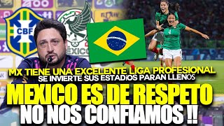 DT DE BRASIL RENDIDO ANTE MEXICO  SU LIGA ES EXCELENTE ELLAS VENCIERON A EEUU  COPA ORO FEMENIL [upl. by Quin]