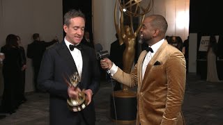 Matthew Macfayden 75th Emmy Awards Winnerview [upl. by Deeraf]