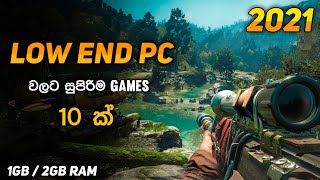 Top 10 Video Games For Low End Pc  1Gb amp 2Gb RAM  Sinhala [upl. by Onra]