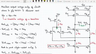 Analog VLSI Design Lecture 403 Folded Cascode opamp with differential output [upl. by Teddie]