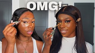 I Dropped 400 on Uche Natoris Makeup Tutorial For Dark Skin You Wont Believe The Results [upl. by Schoenfelder]