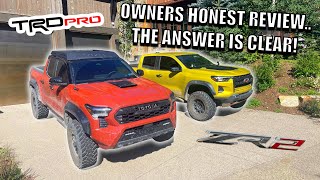 Tacoma TRD PRO VS Colorado ZR2 WHICH SHOULD YOU BUY [upl. by Ayotyal]