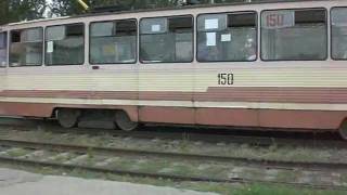 Die Straßenbahn in Wolzhskij  Трамвай в Волжский 04082011 [upl. by Nwahsal]