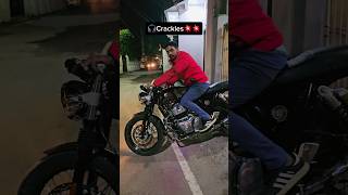 Continental Gt 650  Loudest Crackles From RRP Exhaust gt650 continentalgt650 youtuber ytshorts [upl. by Eniahpets]