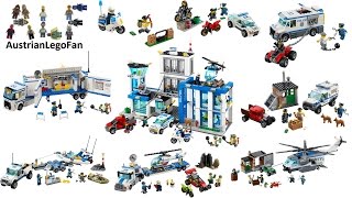 All Lego City Police Sets 2014  Lego Speed Build Review [upl. by Kentiga]