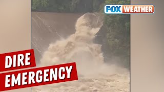 Tennessee Dam Near Imminent Failure After Heavy Rain From Helene [upl. by Hamaso643]