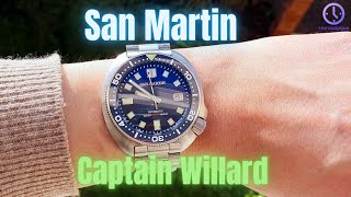 San Martin Willard  The Best Seiko 6105 homage below 200 [upl. by Ahsitahs]