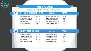 Melbourne Cricket Association  West  T35Div AWilliams Landing SC  Div A v County West CC  Blue [upl. by Hole]