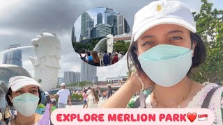 EXPLORE MERLION PARK SINGAPORE 🇸🇬 [upl. by Eibot]