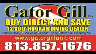 Looe Key Reef Hookah diving with 2 diver Gator Gill [upl. by Undis]