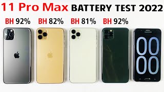 iPhone 11 Pro Max Battery Life DRAIN Test 2022 After iOS 155  11 Pro Max Battery Test in 2022 [upl. by Nilecoj]