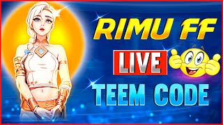 👑RIMU FF IS LIVE👑 FREE FIRE LIVE TEAM CODE 🤗 GARENA FREE FIRELIVE freefirelive [upl. by Helfant35]