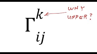 Why does a Christoffel Symbol have a contravariant index [upl. by Aneram559]