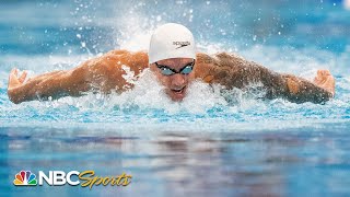 Caeleb Dressel victorious in 100m butterfly at US Open Swimming Championships  NBC Sports [upl. by Nylcaj930]