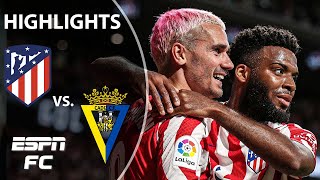 Atletico Madrid vs Cadiz  LaLiga Highlights  ESPN FC [upl. by Danby846]