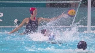 Womens Water Polo Preliminary Round  HUN v USA  London 2012 Olympics [upl. by Stratton]