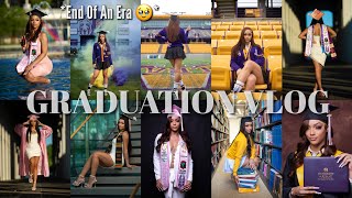 MY COLLEGE GRADUATION VLOG 🎓  Maintenance Grad Shoots Ceremony Etc  UAlbany 2023  Mícah Leia [upl. by Elita]