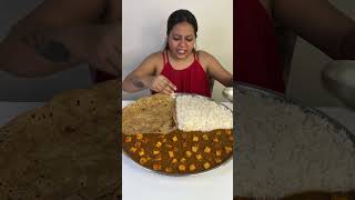 Sanket ke Style mai khaya Paneer Tikka Rice Roti Eating Challenge🔥 foodie ytshorts eating [upl. by Massiw820]