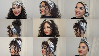 7 QUICK amp EASY SILK SCARF HAIRSTYLES [upl. by Eelydnarb509]