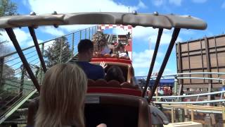 Goofys Barnstormer Roller Coaster Backseat POV Walt Disney World Magic Kingdom [upl. by Mosnar]