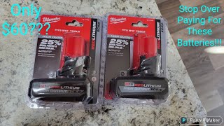 Only 60 For These Milwaukee M12 50ah High Output Batteries [upl. by Piegari713]