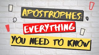 Apostrophes Everything You Need To Know [upl. by Marchese379]